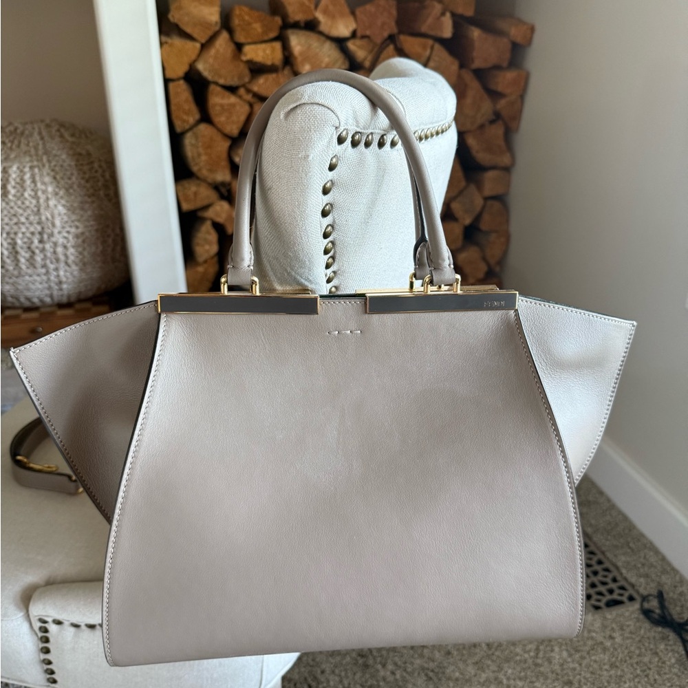 Elegant Gray Designer Tote Bag